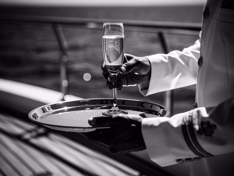 Luxury service on yacht